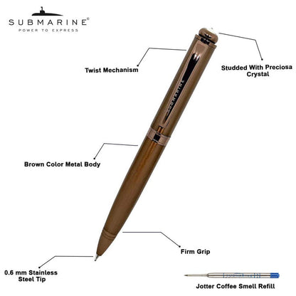 SUBMARINE COFFEE BALL PEN 1001