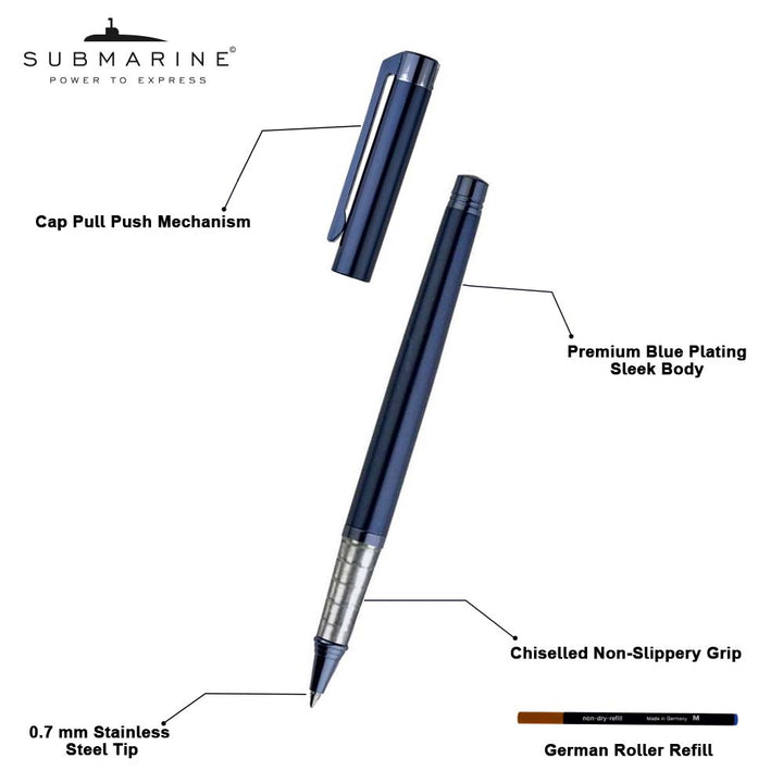 SUBMARINE BLUE PALTE ROLLER PEN 1012